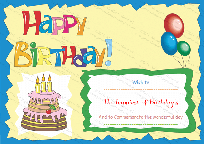 free clipart birthday gift certificate - photo #39