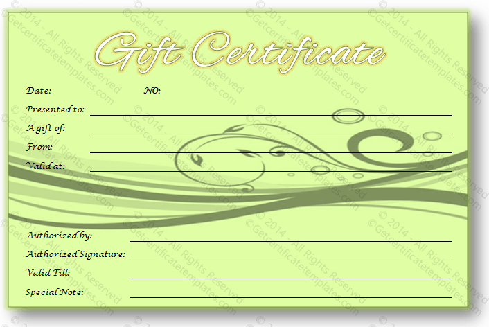 Greeting Gift Card Template