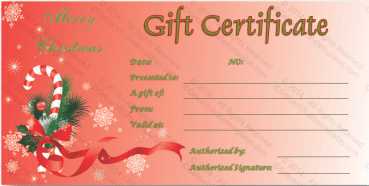 free printable christmas gift certificates