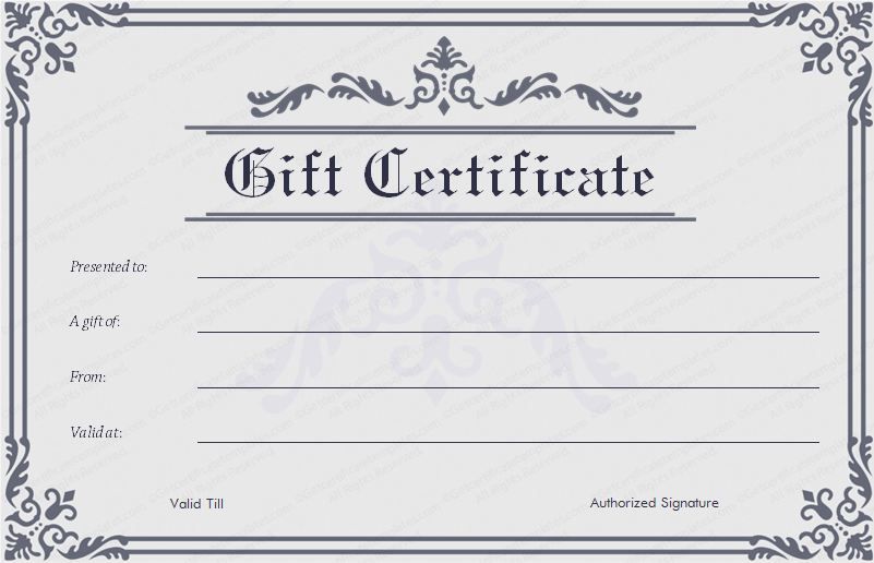 Gift Certifcate Template from www.getcertificatetemplates.com