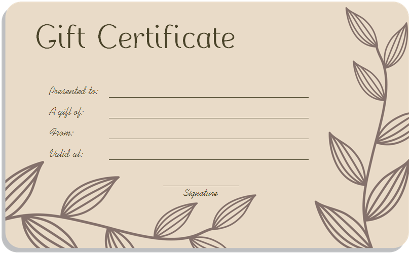 Printable Massage Gift Certificates Easy To Use Certificate Templates Beauty Voucher Template