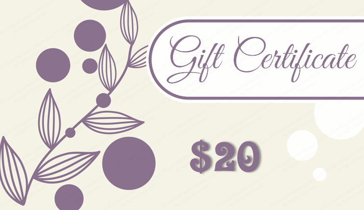 Floral-Bubble-Gift-Certificate-Template-Front