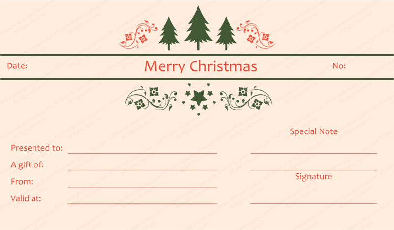 Holiday Gift Certificate Template from www.getcertificatetemplates.com