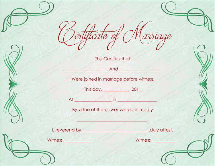 green-grills-marriage-certificate-template