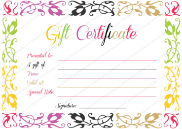 makeup gift certificate template