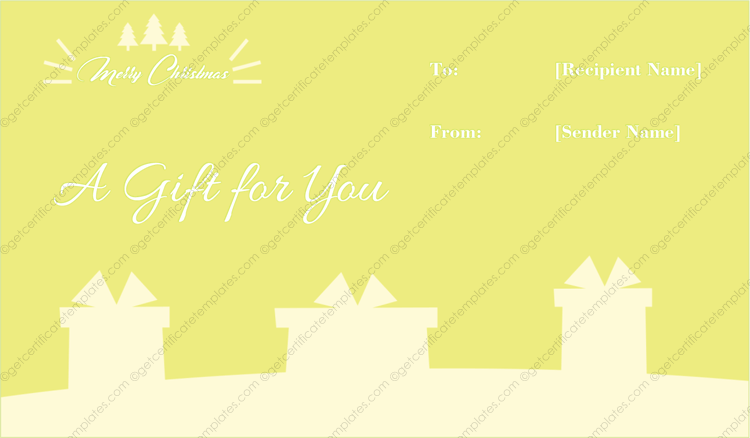 Christmas Hampers Gift Template