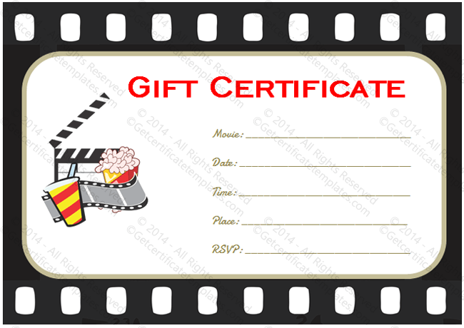 Printable Movie Tickets Template from www.getcertificatetemplates.com