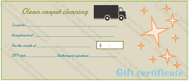 Simple Gift Certificate Template