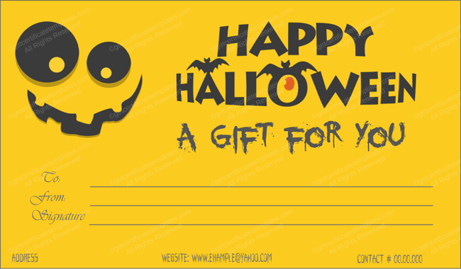 Printable Halloween Certificates