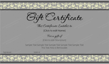 business gift certificates certificate templates
