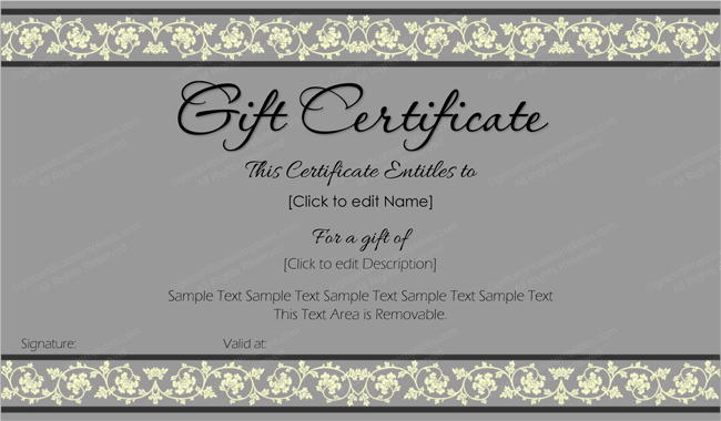 Blank Gift Certificate Template Word from www.getcertificatetemplates.com