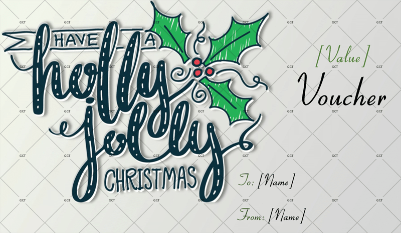Christmas Gift Certificate (Holly Jolly Sketch)