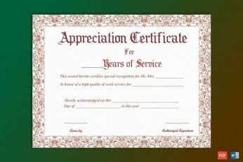 Years of Service Award