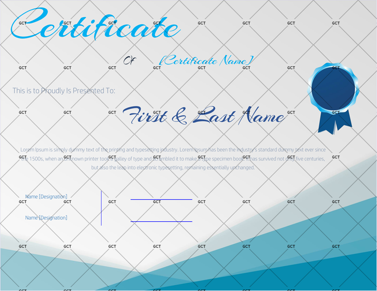 Editable Formal Award Certificate