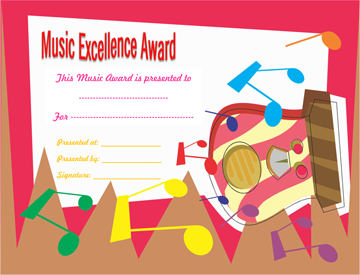 Best Guitarist Award Certificate Template