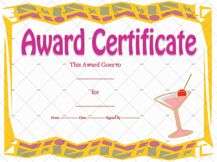 Best Party Award Certificate Template 2