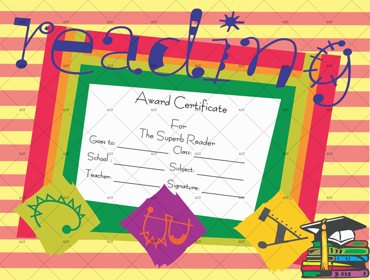 Best Reader Award Certificate Template 2
