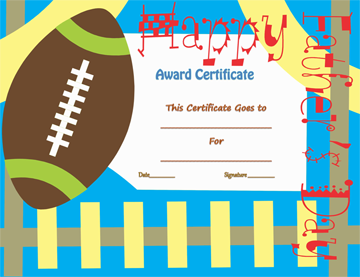 Best father award certificate