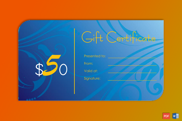 Editable Gift Certificate