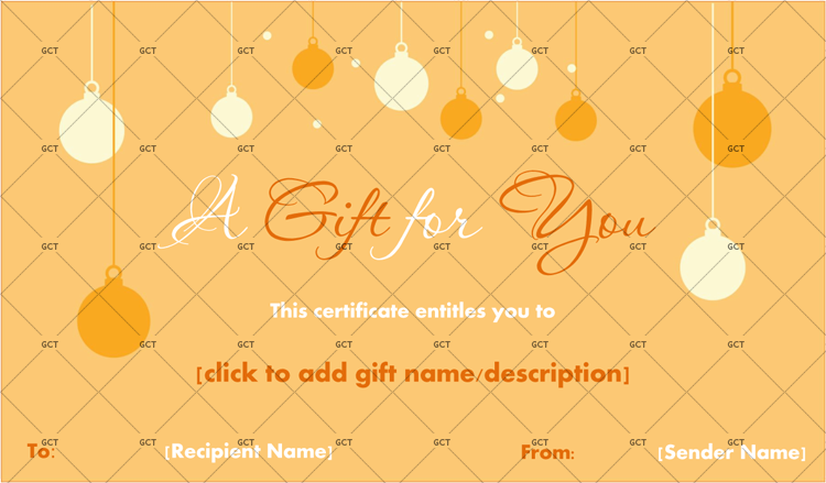 Christmas Gift Certificate Simple