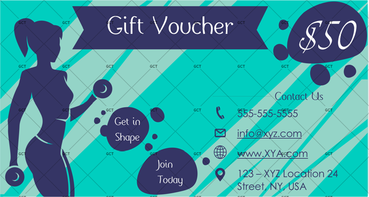 editable gift voucher