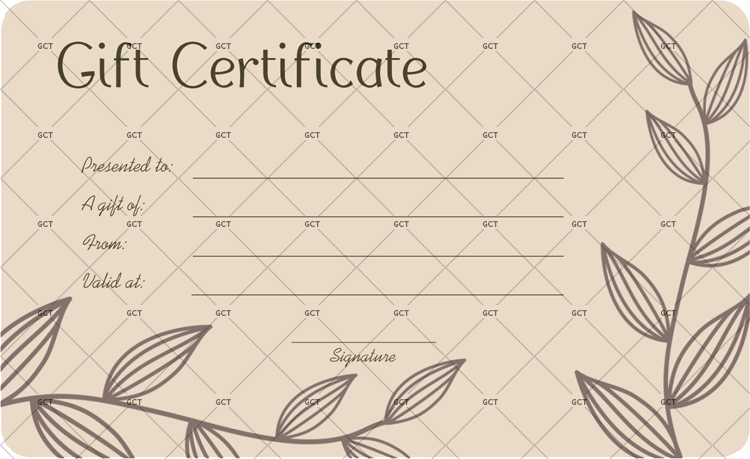 Printable Gift Certificate