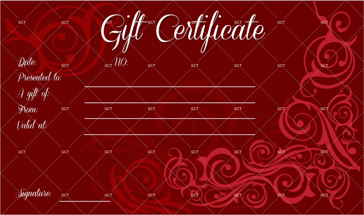 Formal Gift Certificate Editable