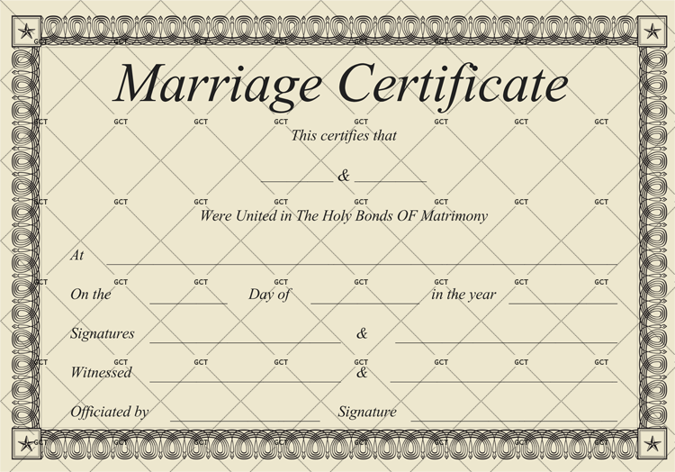 Microsoft Publisher Marriage Certificate