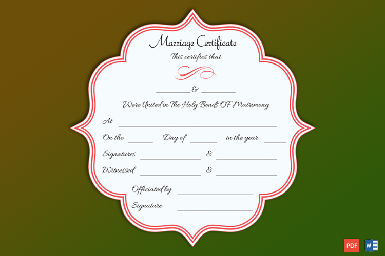 Marriage Certificate Soft Copy