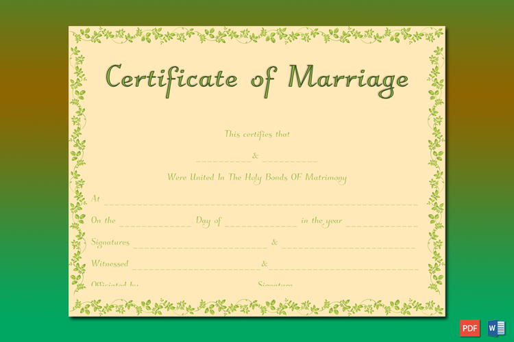 Marriage Certificate Online