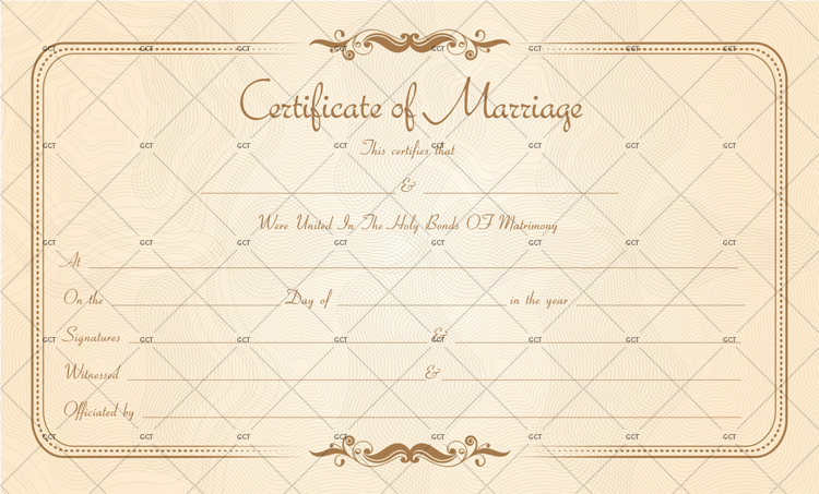 Marriage License Template Word 2