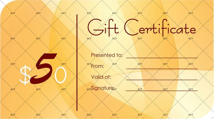 gift certificate free