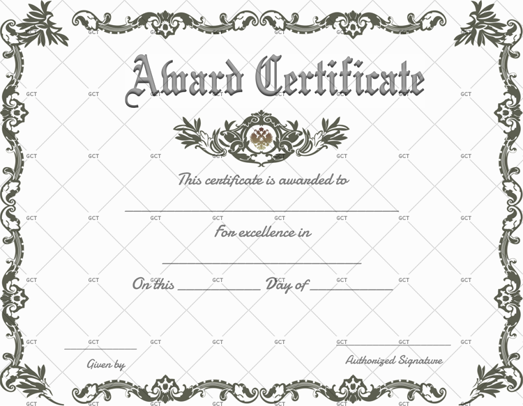 Free Printable Formal Award Certificate