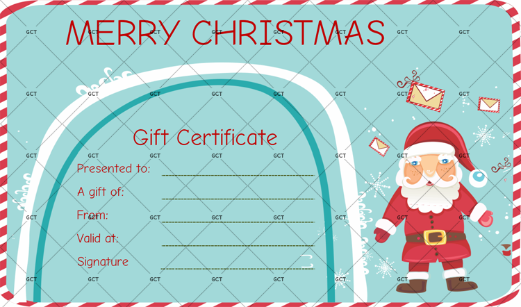 Free Printable Merry Christmas Gift Certificate