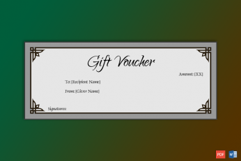 Editable Business Gift Certificate