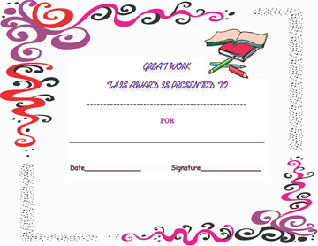 Student Inspiration Certificate of Appreciation