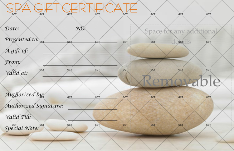 Editable Spa Gift Certificate