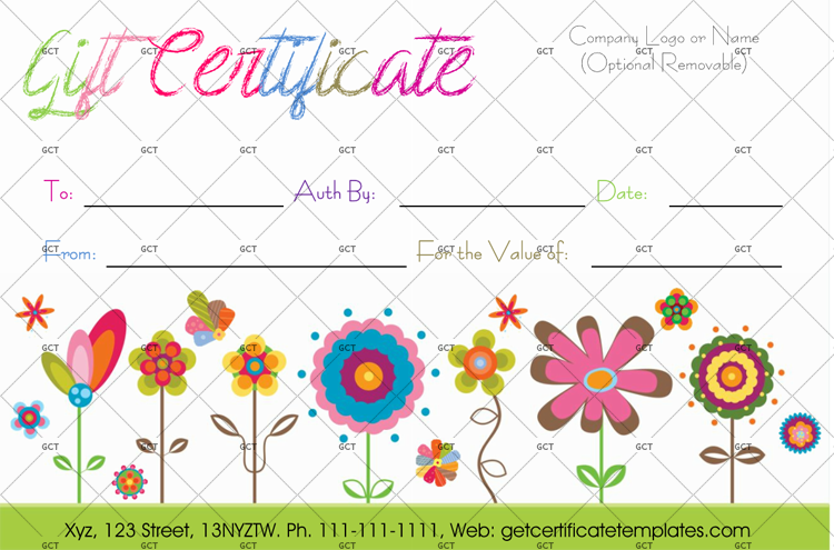 Gift Certificate Template Photoshop