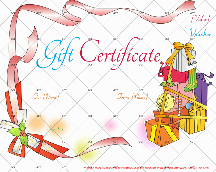 Christmas gift Certificate