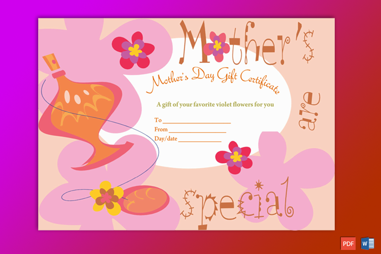 Mother Gift Certificate