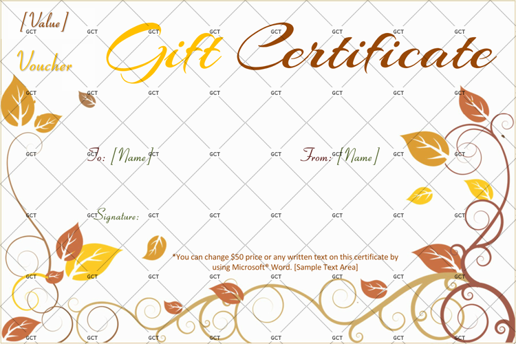 Print Free Gift Certificate