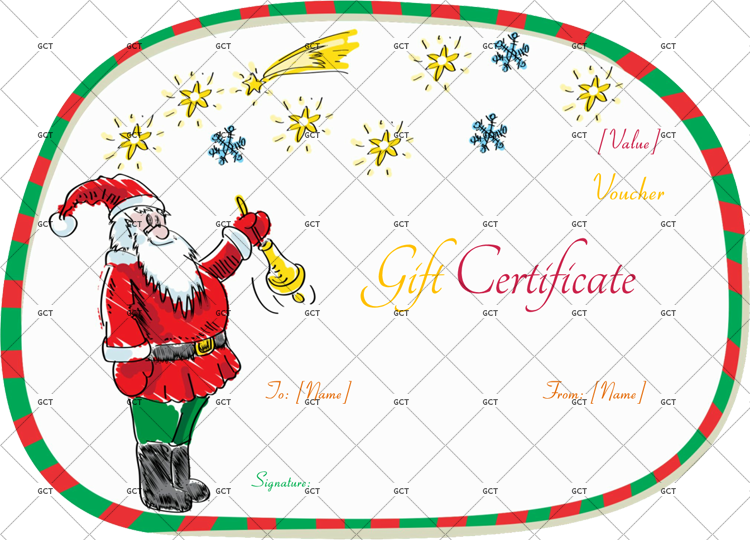 Santa Claus Christmas Gift Certificate