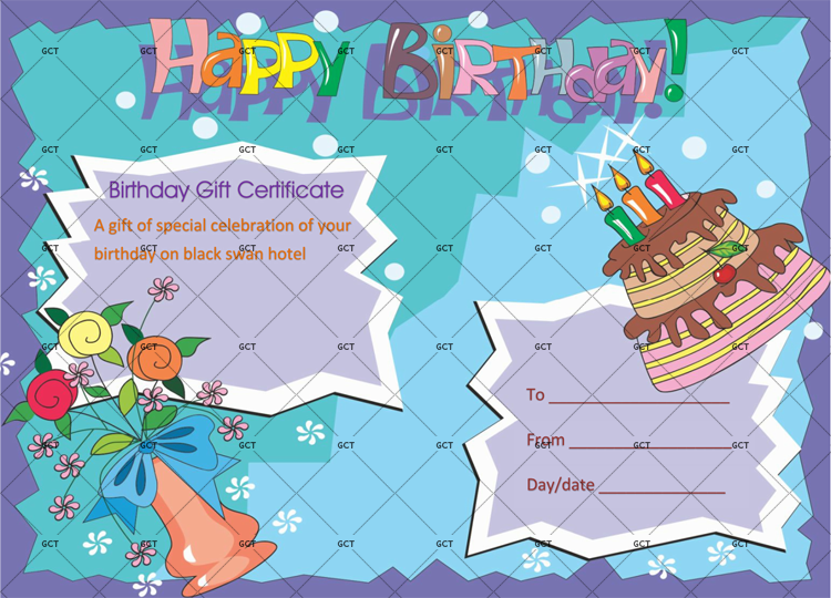 Sample of Birthday Gift Certificate