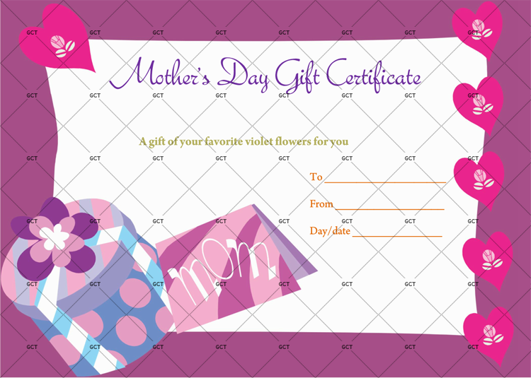 Mother's Gift Certificate