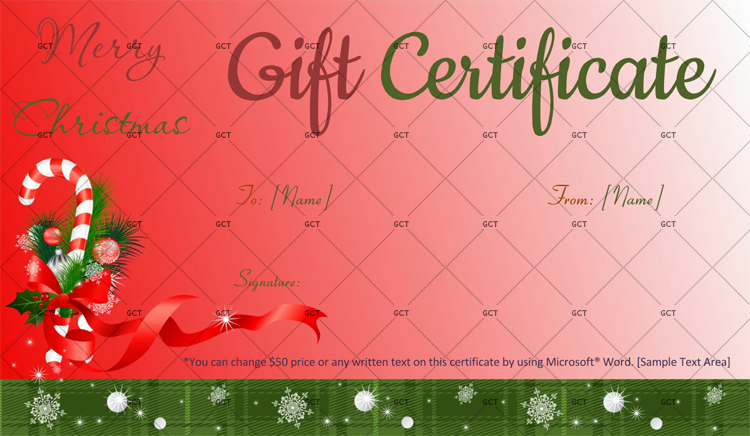 Christmas Gift Certificate