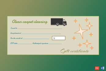 Simple Gift Certificate