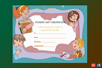 Students Gift Certificate