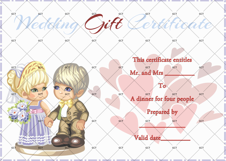 Wedding Gift Certificate