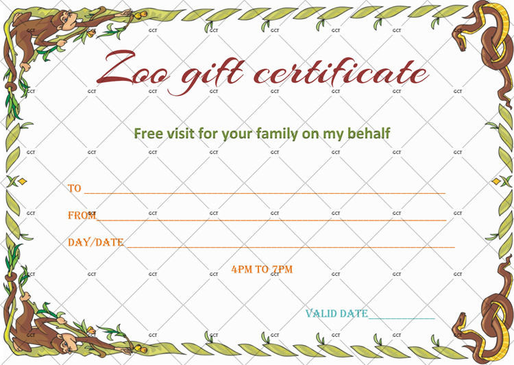 Gift Certificate Sample