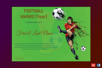 Sports Certificate Design Templates Free Download